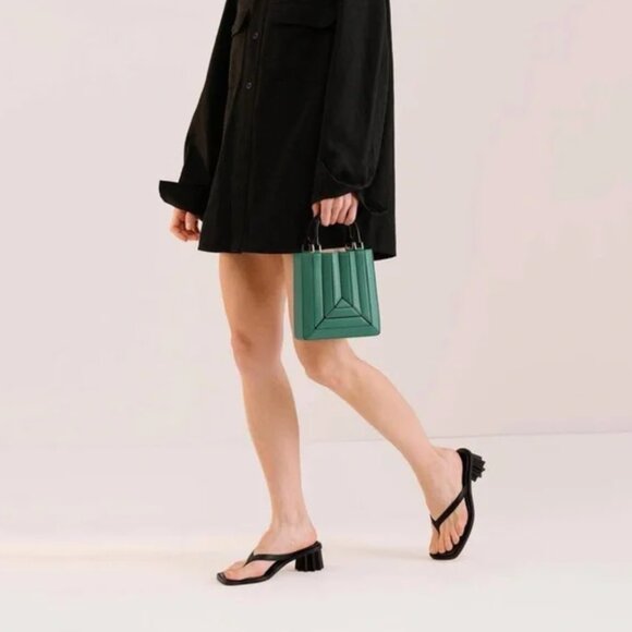 Mlouye Sera Tall Tote Mini in Jade - Picture 5 of 11